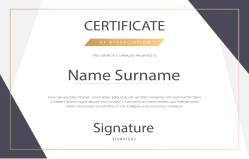 MD Certificate