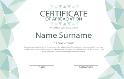 Training Certificate